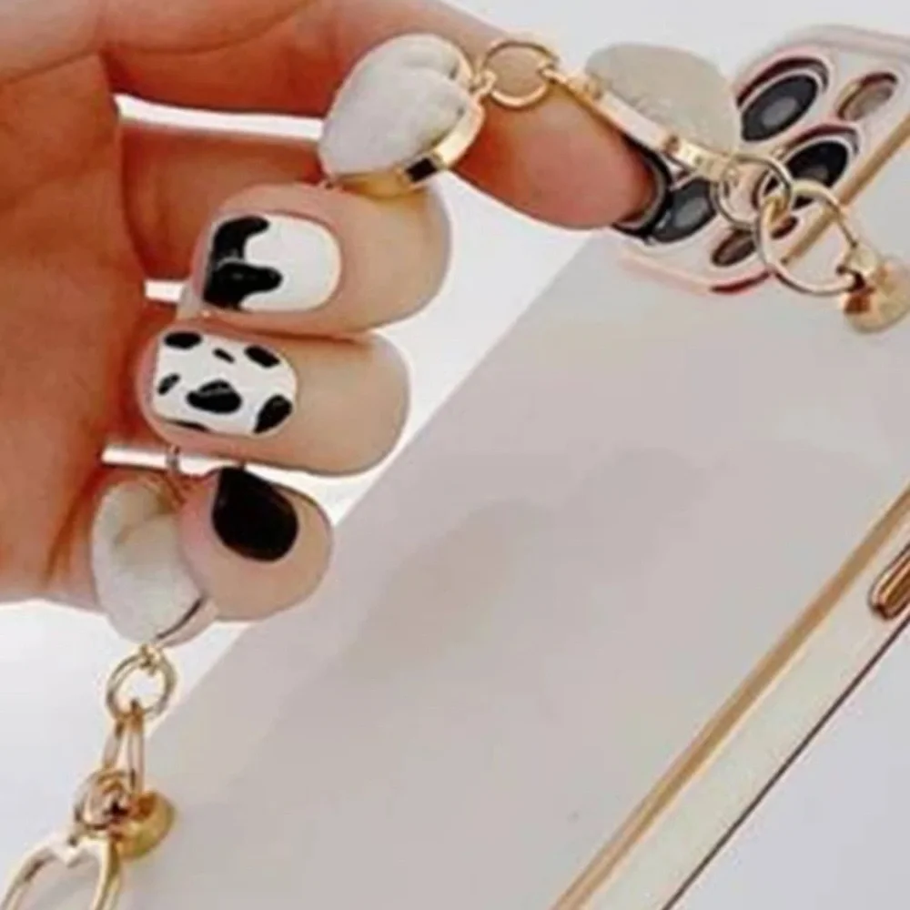 iPhone 15Pro 1pc Solid Color Plush Heart Shaped Bracelet & Phone Case